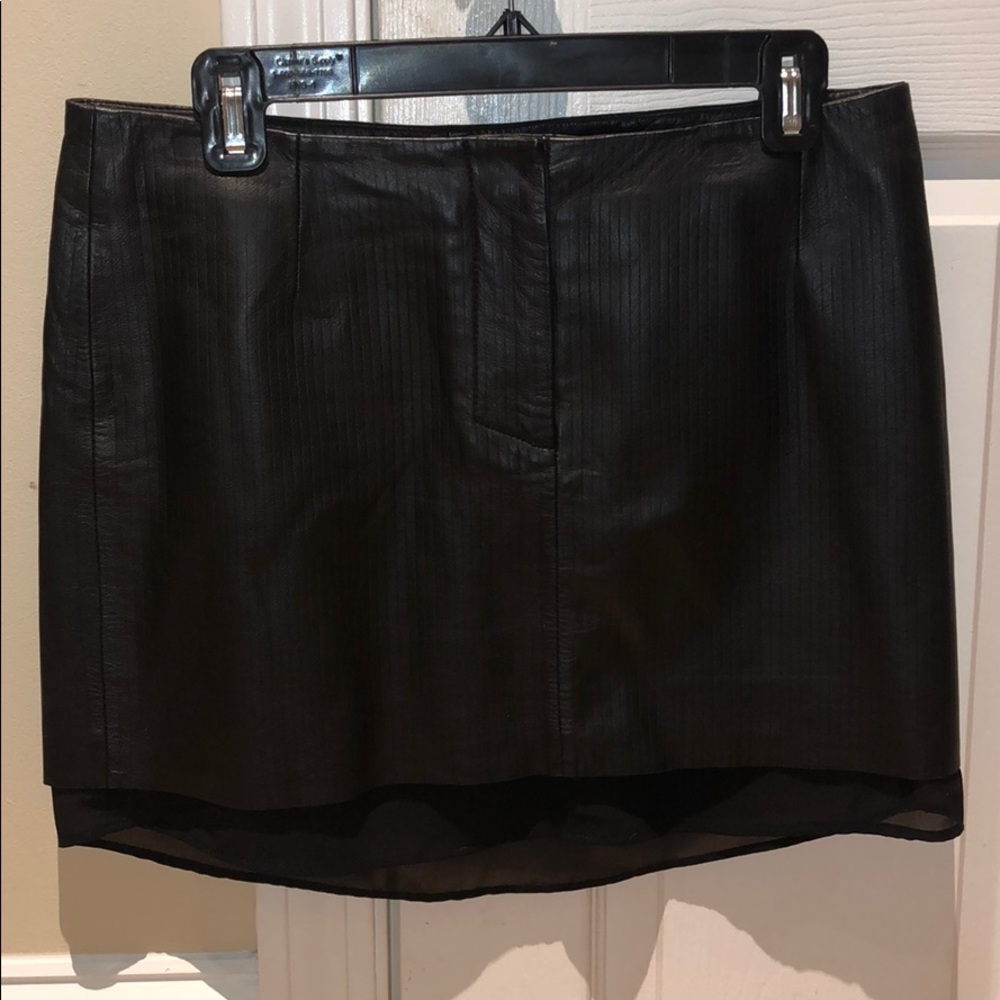 Leather Mini Skirt - Picture 2 of 6